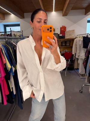 CAMICIA YSL BIANCA CON PETTORINA
