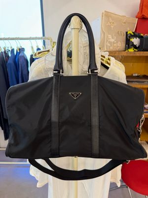BORSONE PRADA NYLON NERO E SAFFIANO BORSONE PRADA NYLON NERO E SAFFIANO