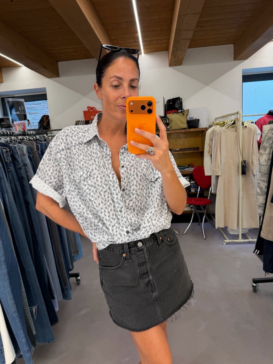 CAMICIA YSL MANICA CORTA FANTASIA