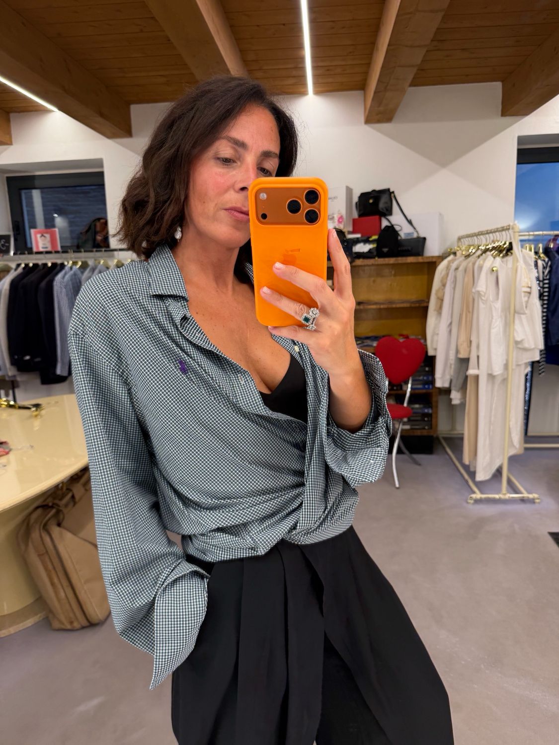 CAMICIA RALPH LAUREN SCOZZESE MICRO VERDE SCURO
