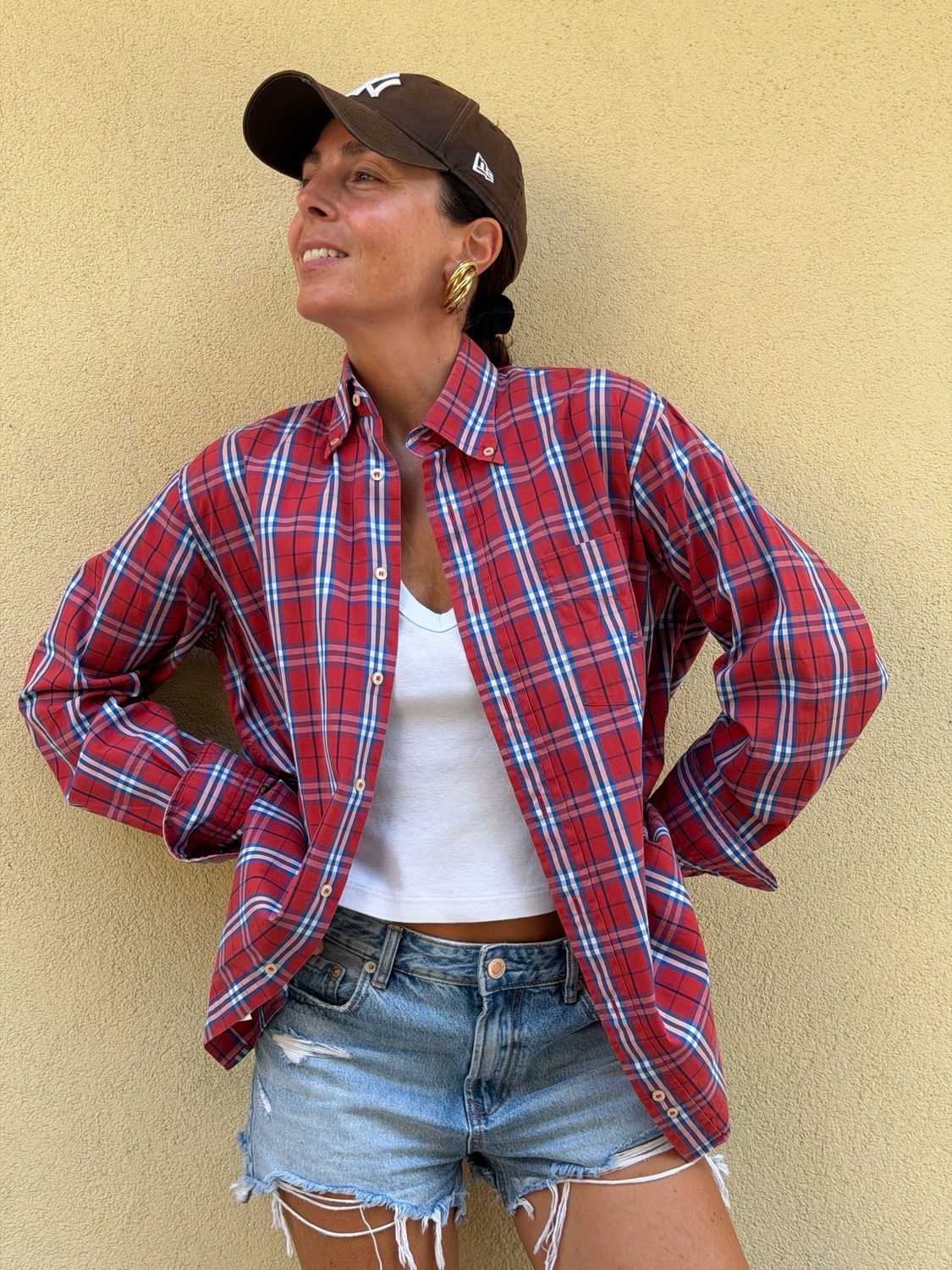 CAMICIA BURBERRY CHECK ROSSO