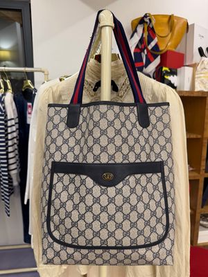 TOTE BAG GUCCI OPHIDIA VINTAGE BLU