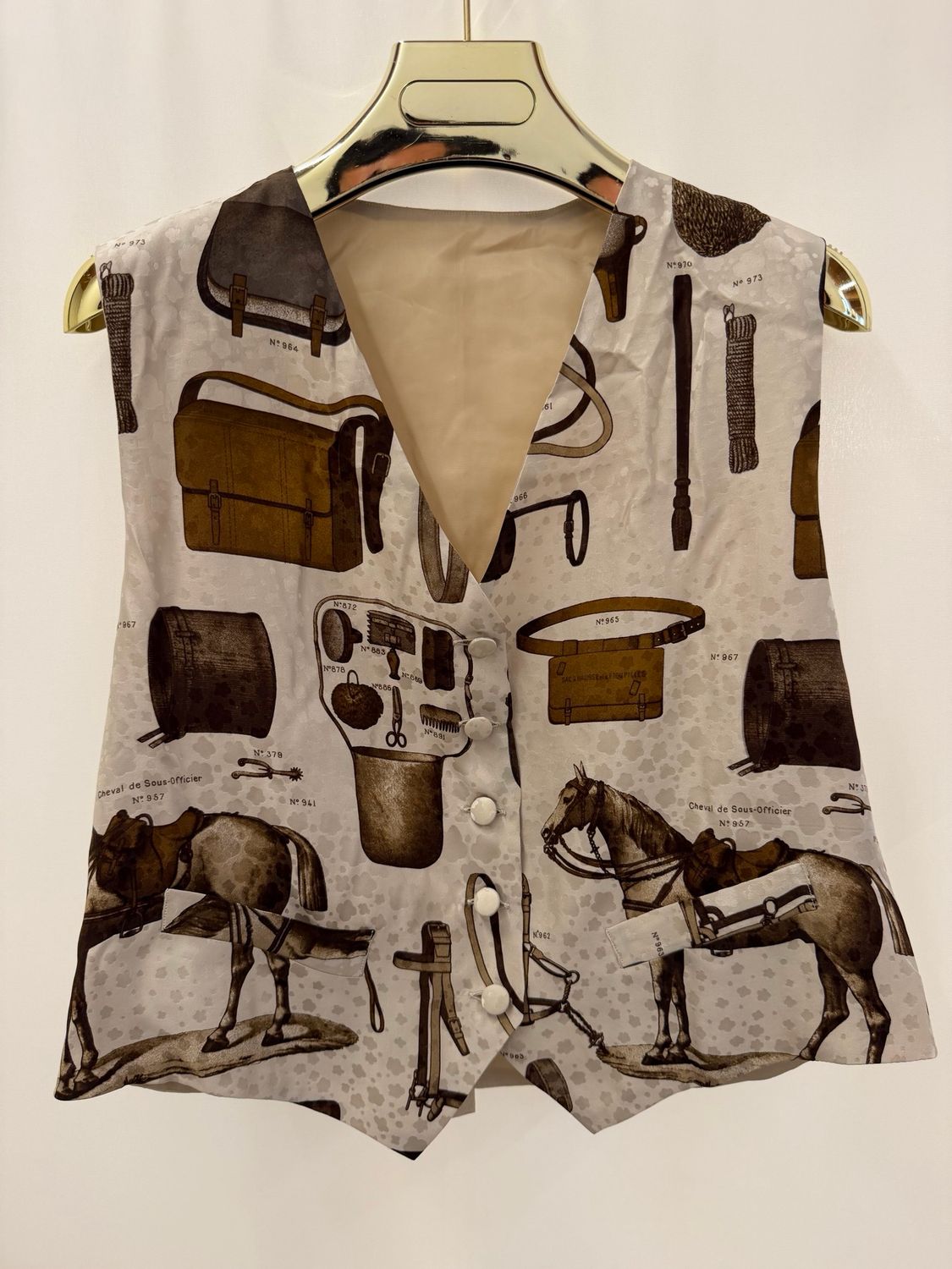 GILET PURA SETA FANTASIA CAVALLI