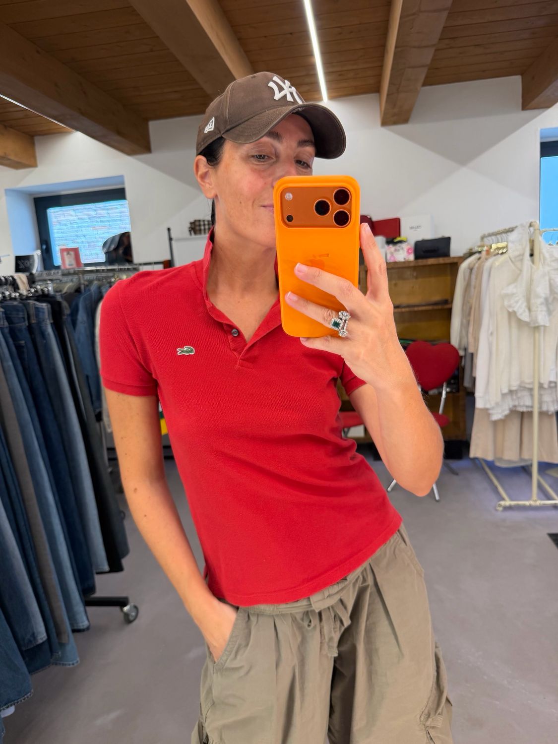 POLO LACOSTE ROSSA