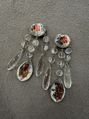 ORECCHINI CHANDELIER VINTAGE CRISTALLI