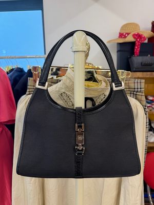 GUCCI JACKIE PELLE E TELA NERA BY TOM FORD