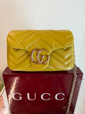 GUCCI MINI MARMONT LIMITED EDITION PELLE LIME