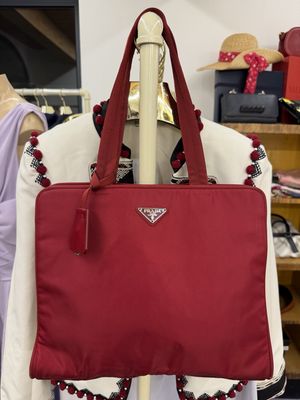 BORSA PRADA NYLON ROSSO SCURO - SPECIAL PRICE