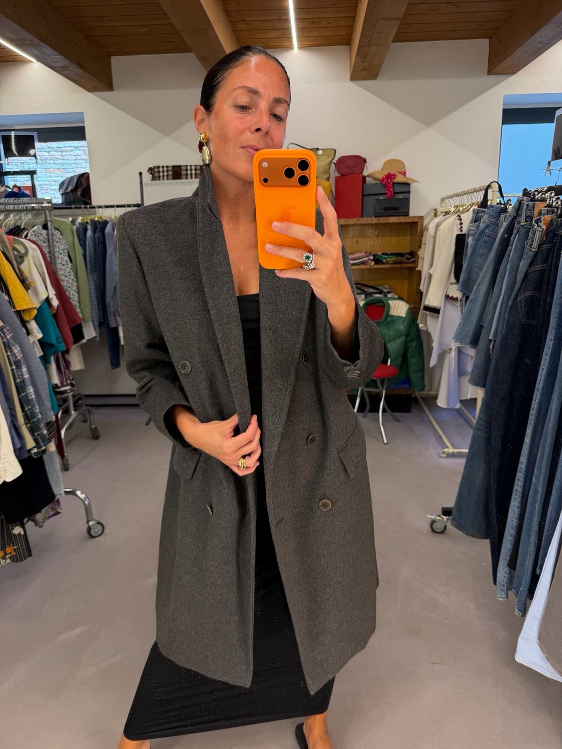 CAPPOTTO MAX MARA CASHMERE E LANA VERGINE GRIGIO MÉLANGE