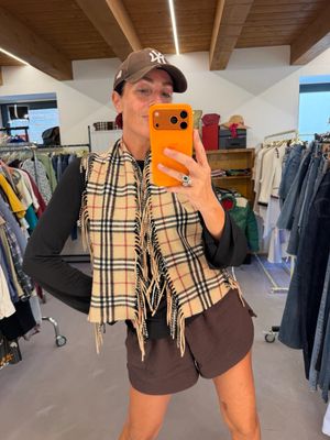 SCIARPA BURBERRY PURO CASHMERE MODELLO MILLEPIEDI CHECK CLASSICO