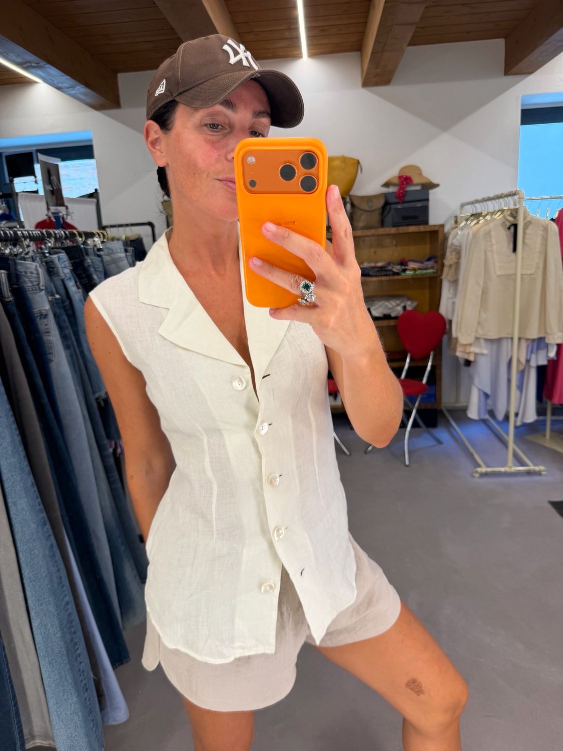 CAMICIA MAX MARA SMANICATA PURO LINO