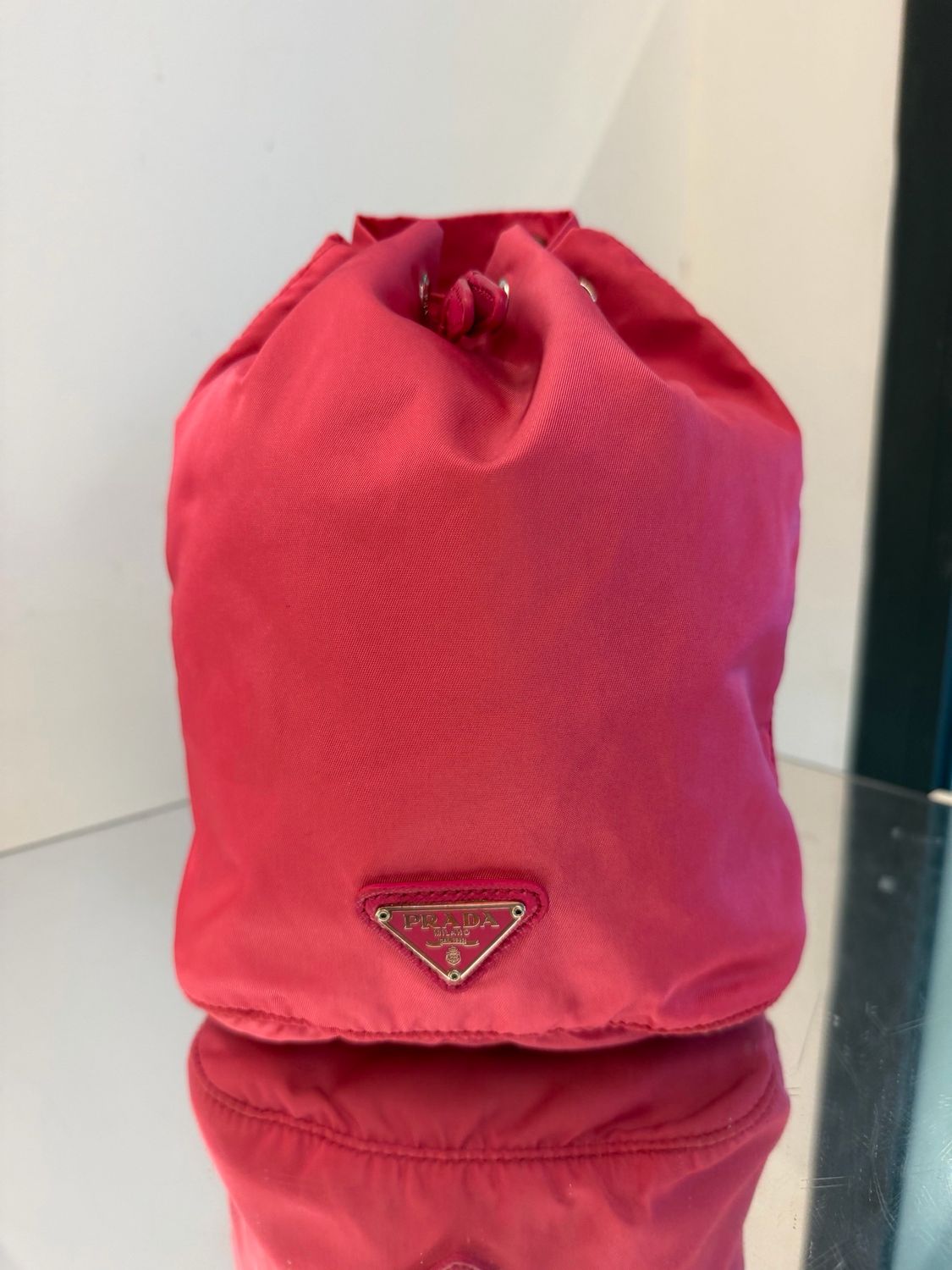 NECESSAIRE A SACCHETTINO PRADA NYLON FUCSIA