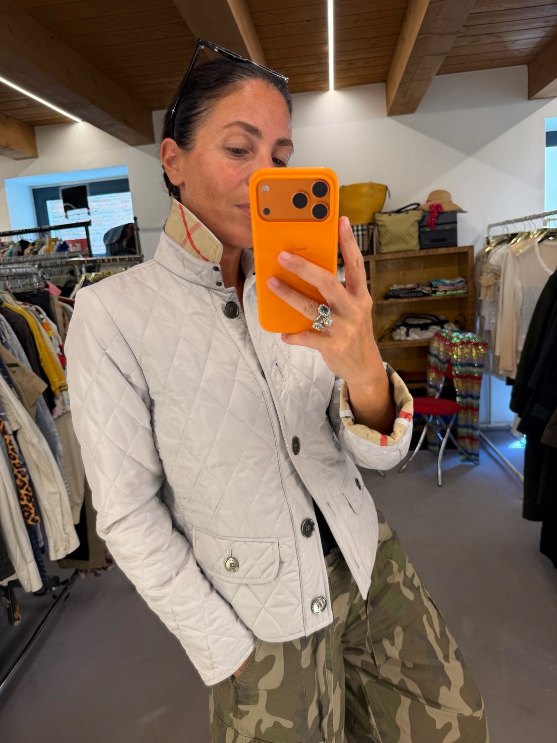 TRAPUNTINO BURBERRY GHIACCIO INTERNO CHECK