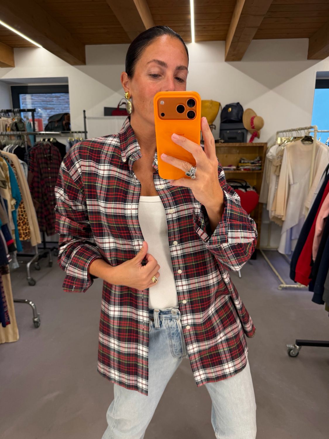 CAMICIA RALPH LAUREN SCOZZESE TG XL SLIM