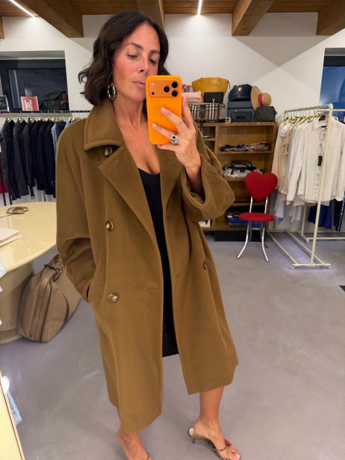 CAPPOTTO ICONICO MAX MARA CAMMELLO SCURO TG 44