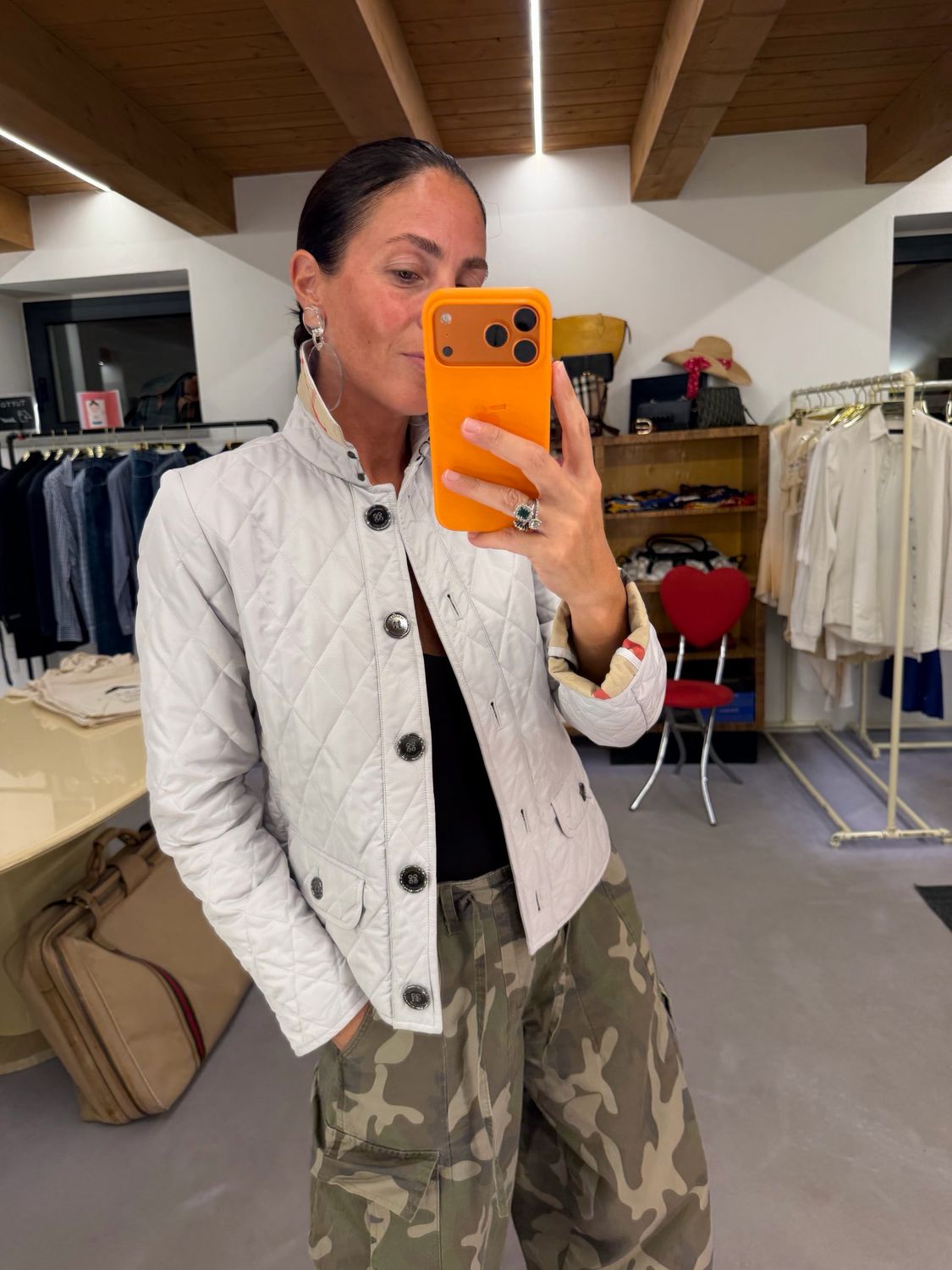 TRAPUNTINO BURBERRY GHIACCHIO INTERNO E DETTAGLI CHECK TG 42 DONNA