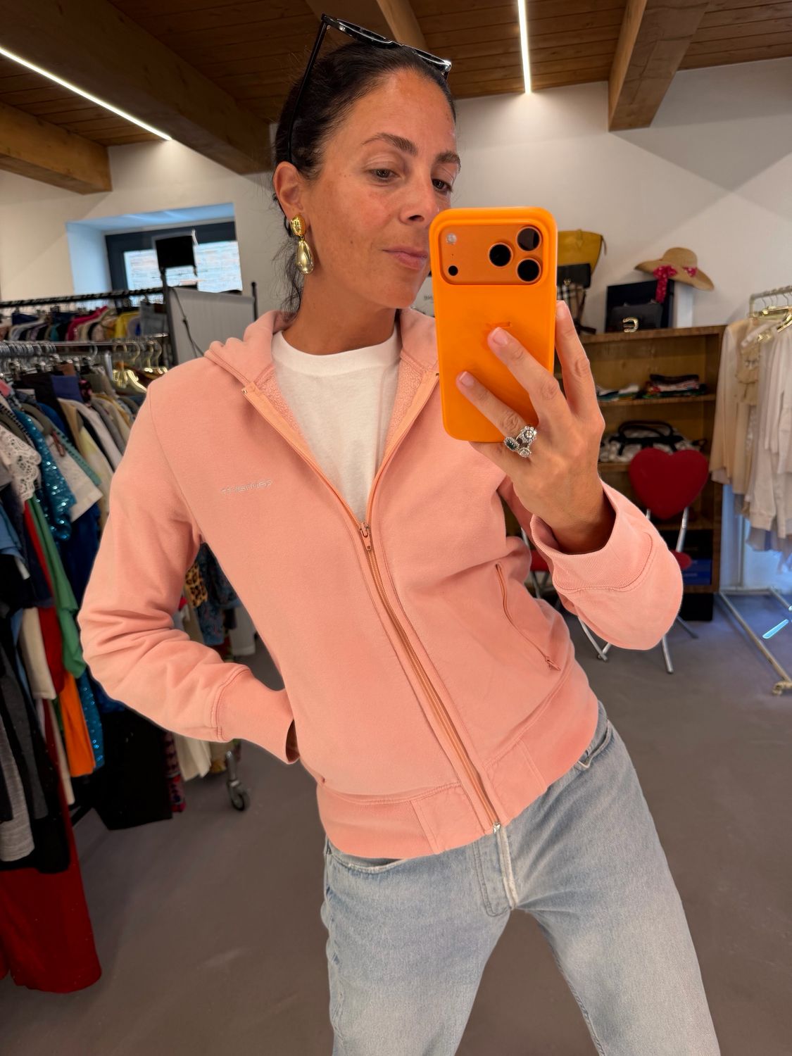 FELPA CARHARTT ROSA DONNA TG S