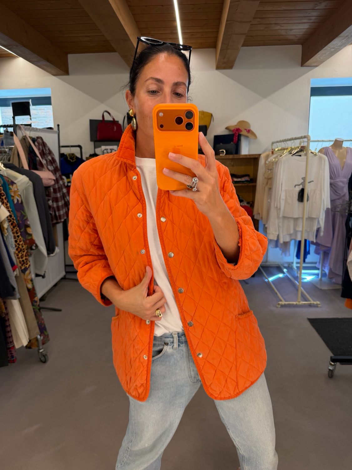 TRAPUNTINO AQUASCUTUM ARANCIO TOCCO VELLUTATO