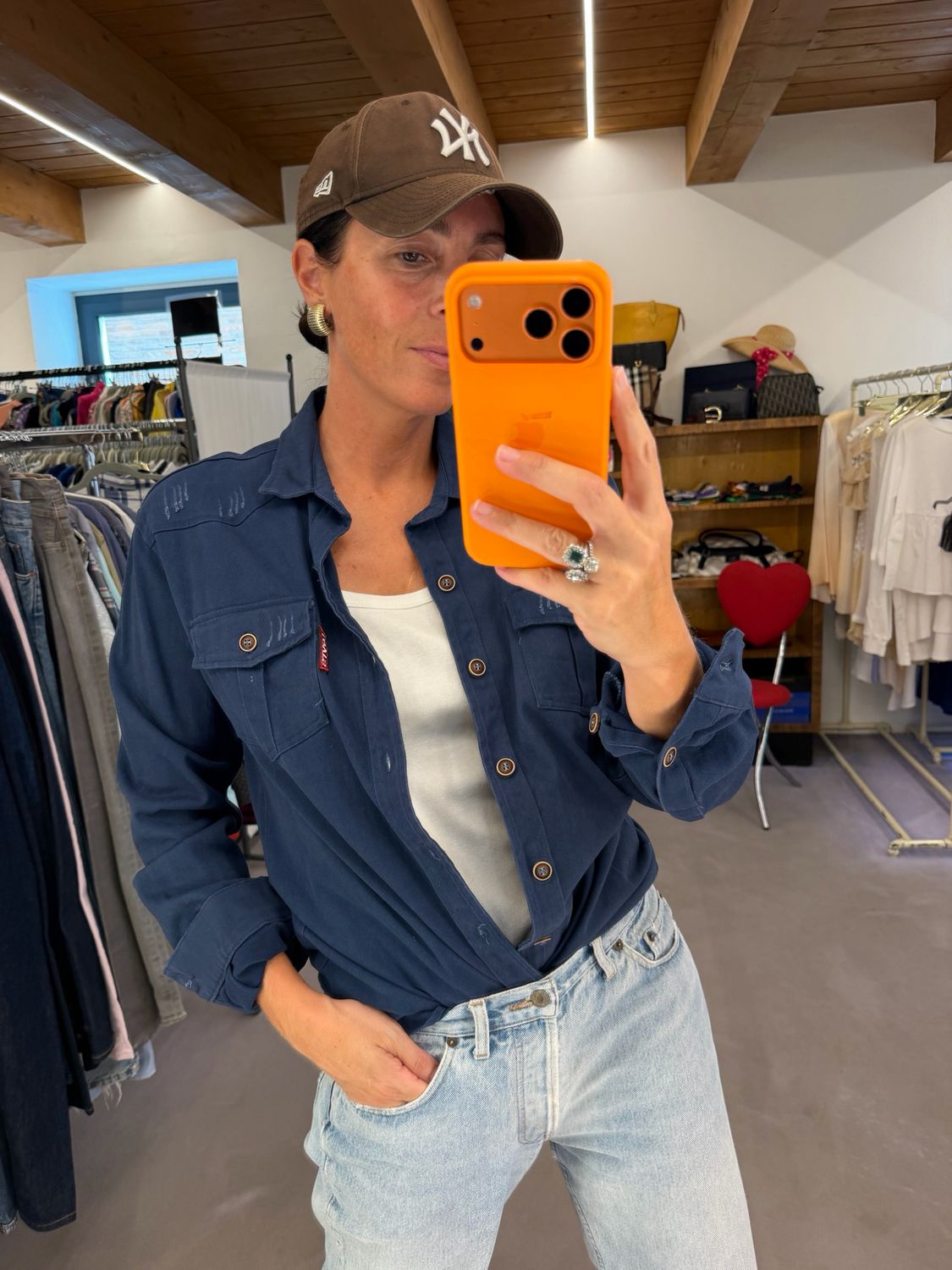 CAMICIA LEVIS COTONE ELASTICIZZATO BLU