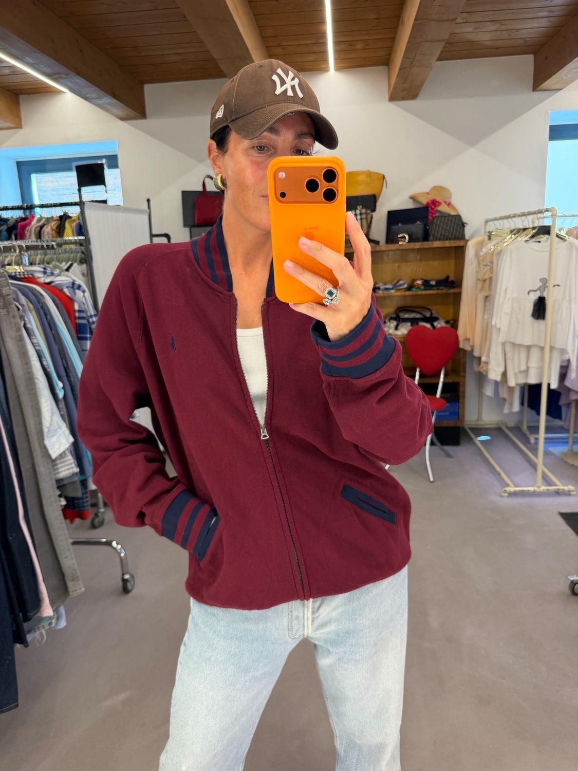BOMBER FELPA RALPH LAUREN OVER 