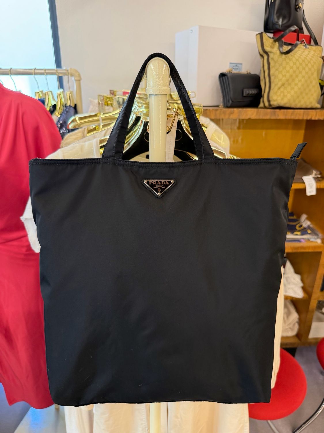 SHOPPER PRADA NYLON NERO 