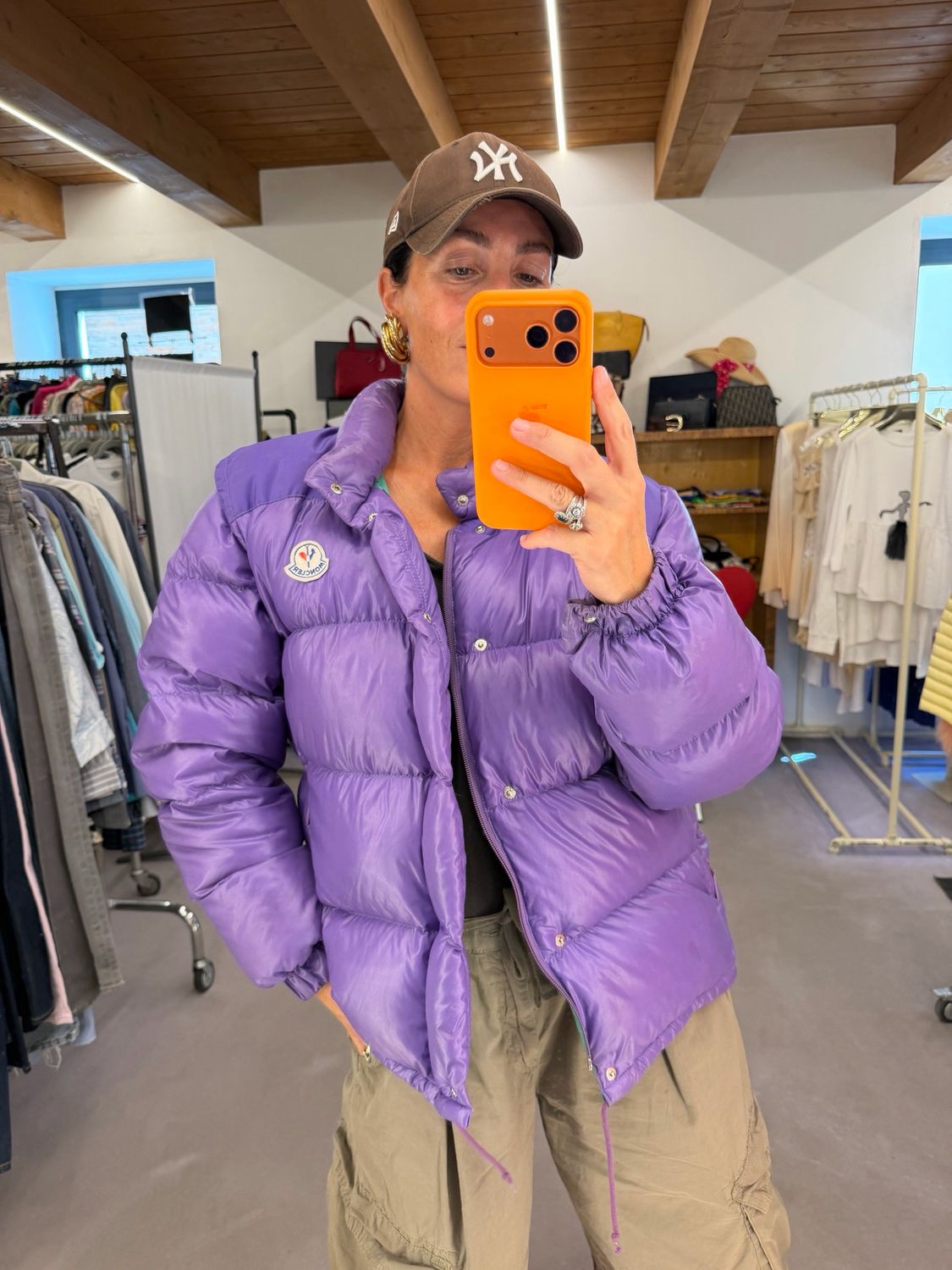 PIUMINO MONCLER VIOLA TG 2