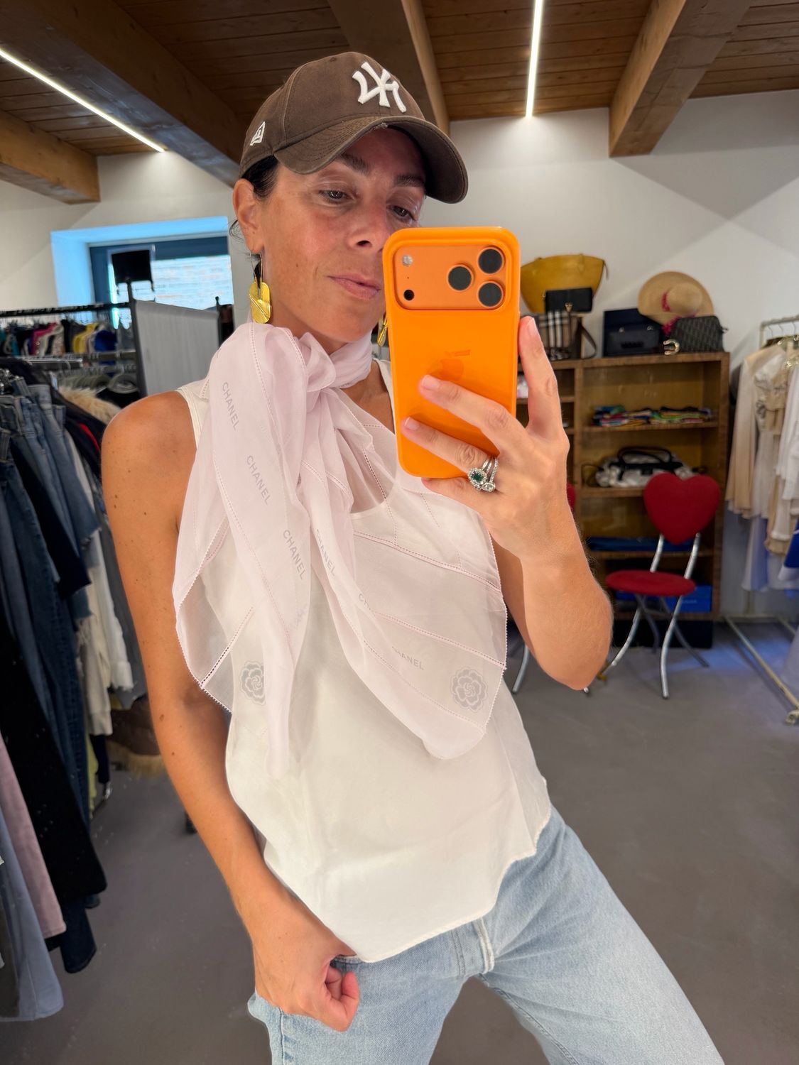 FOULARD CARRÉ CHANEL ROSA DELICATO