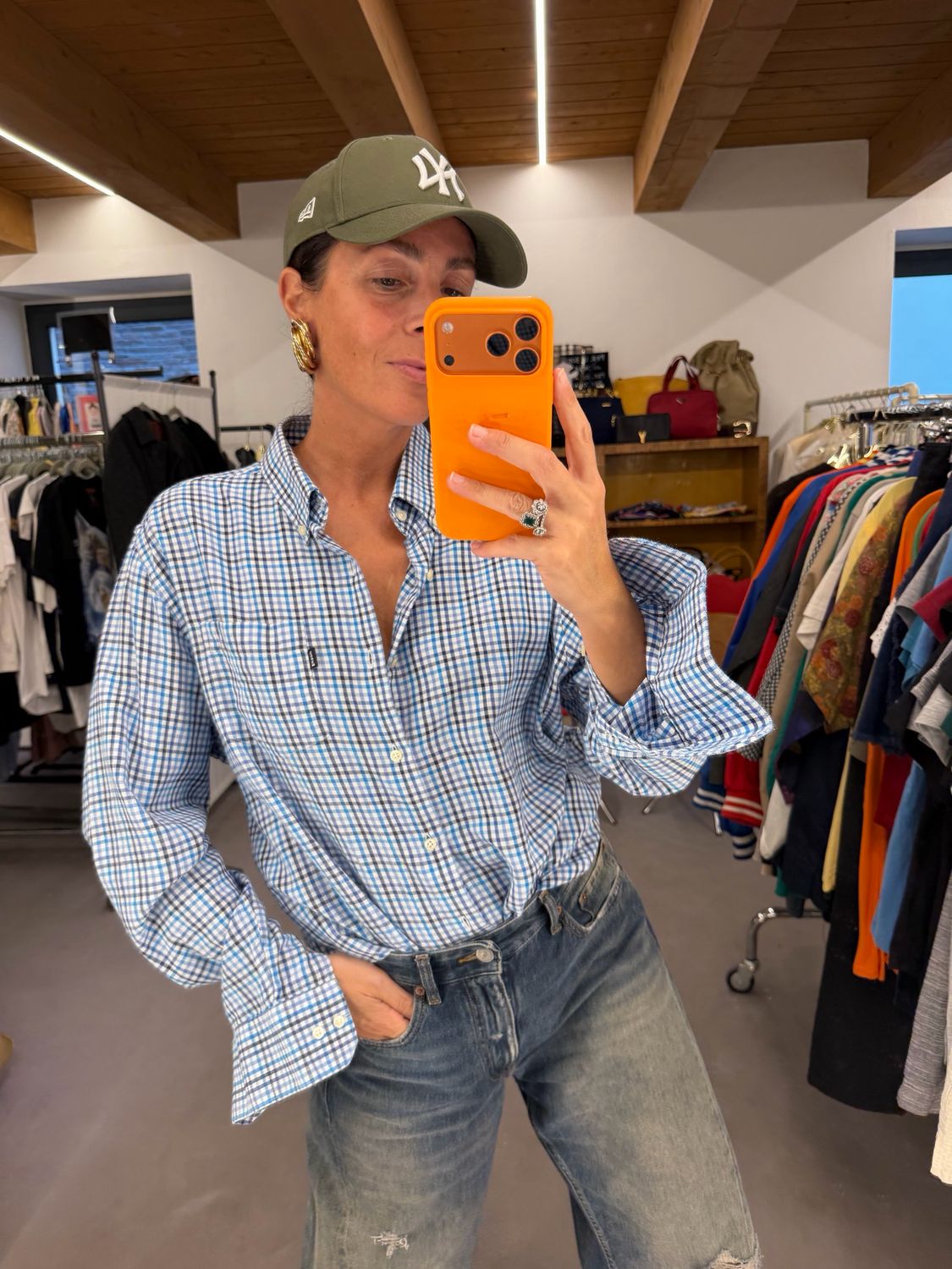 CAMICIA BARBOUR SCOZZESE CALDO COTONE TG L UNISEX