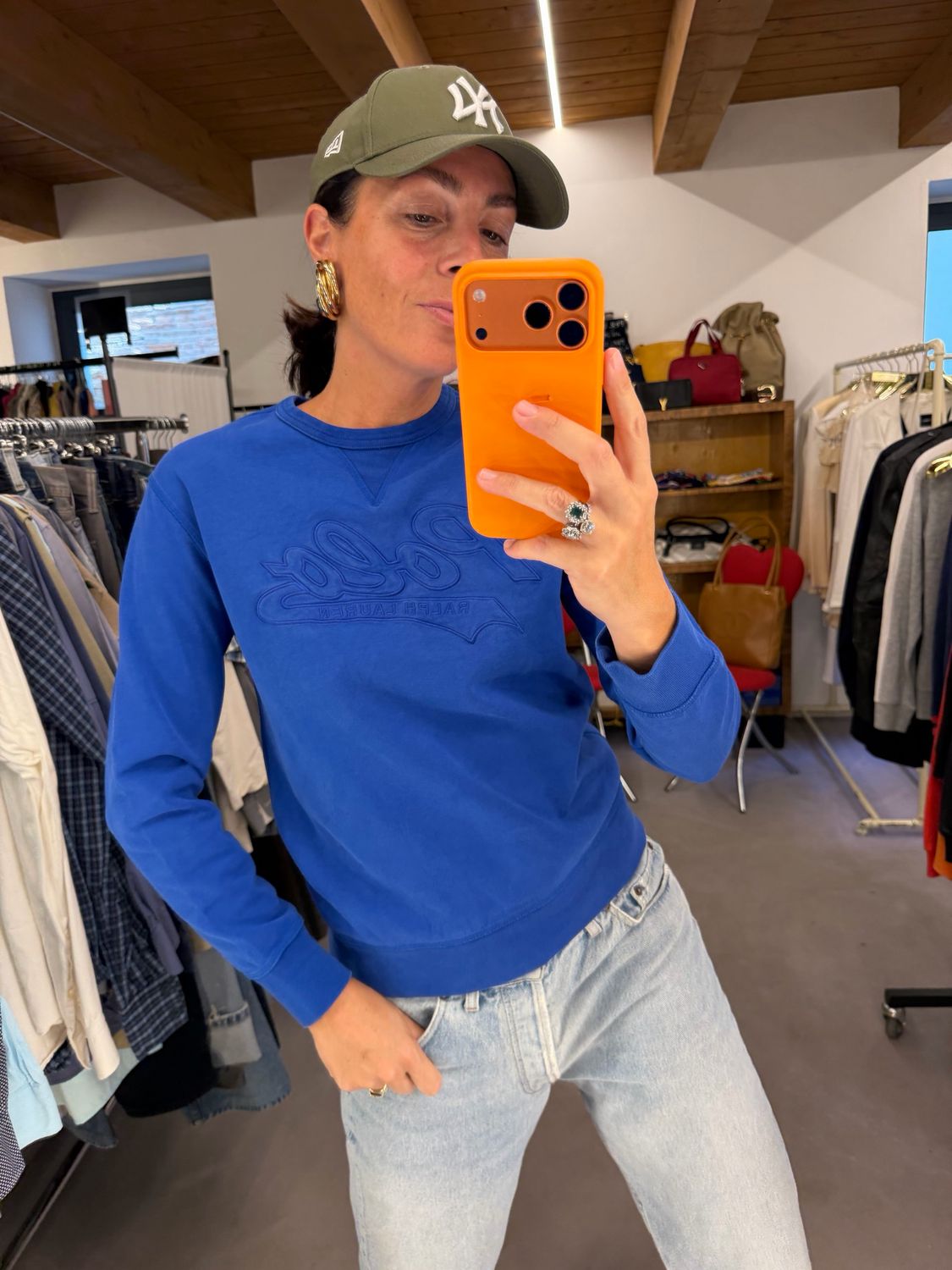 FELPA POLO RL BLUETTE GIROCOLLO TG S DONNA