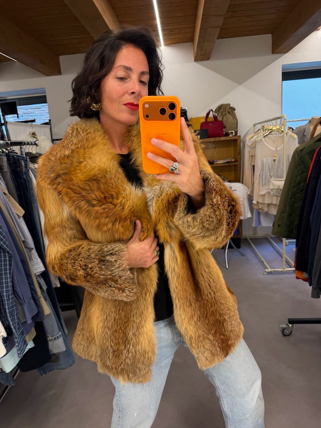 PELLICCIA VOLPE ROSSA VINTAGE