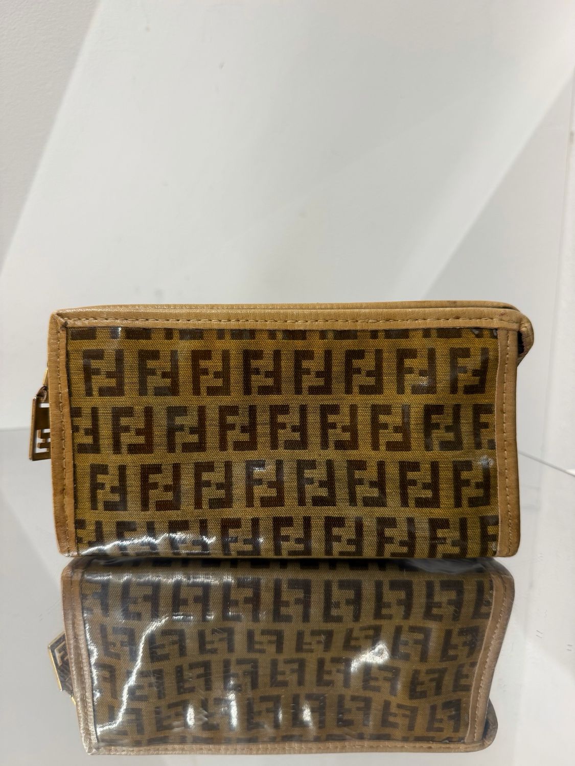 POCHETTE FENDI VINTAGE MONOGRAM ZUCCHINO CRYSTAL