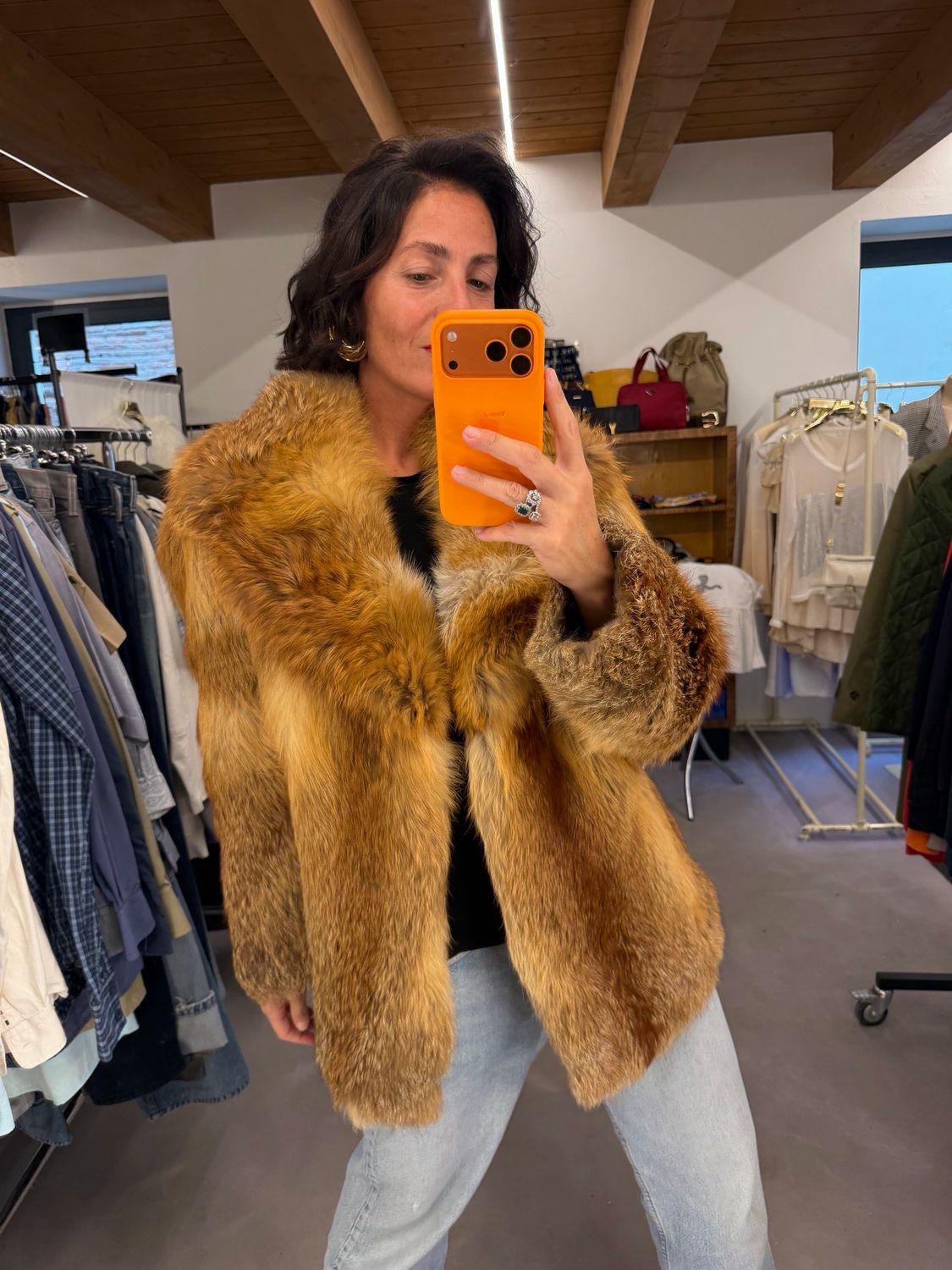 PELLICCIA VOLPE ROSSA VINTAGE