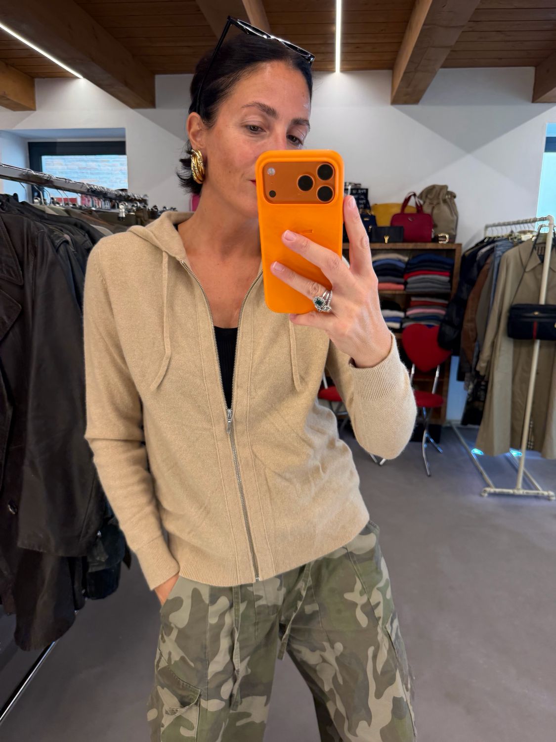FELPA PURO CASHMERE BEIGE TG M DONNA