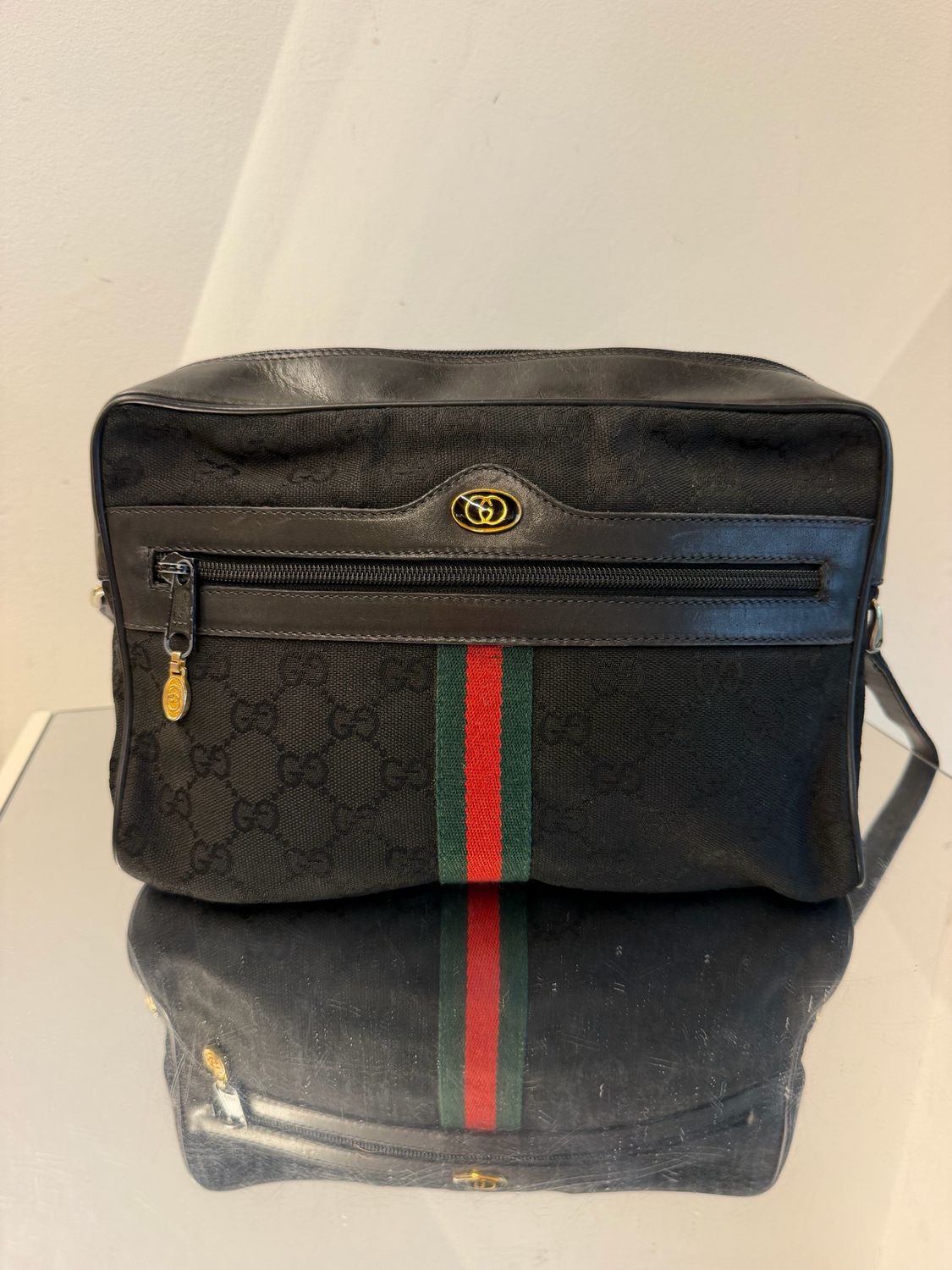 GUCCI OPHIDIA VINTAGE BLACK LARGE