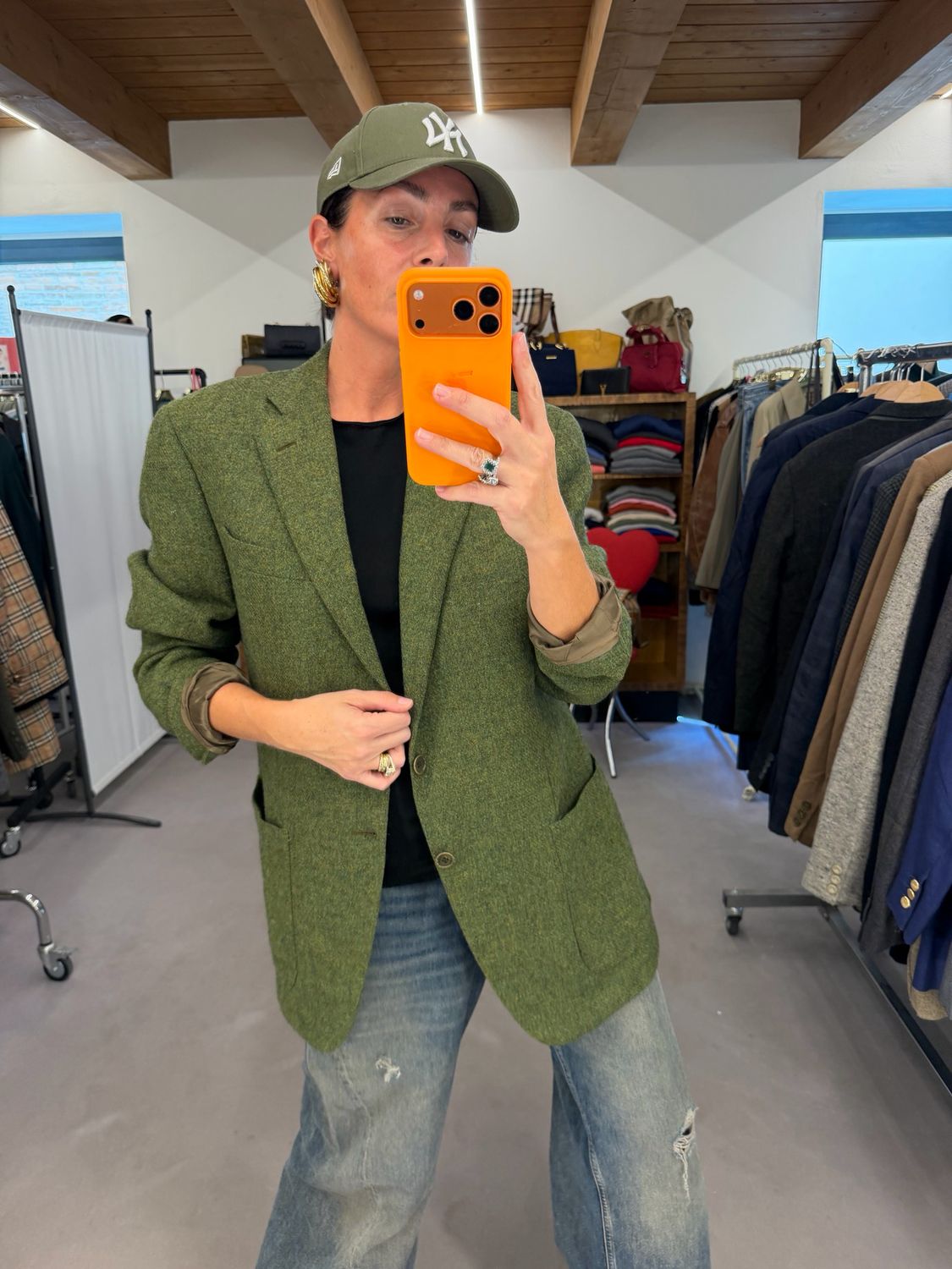 BLAZER PURA LANA VERGINE VERDE 