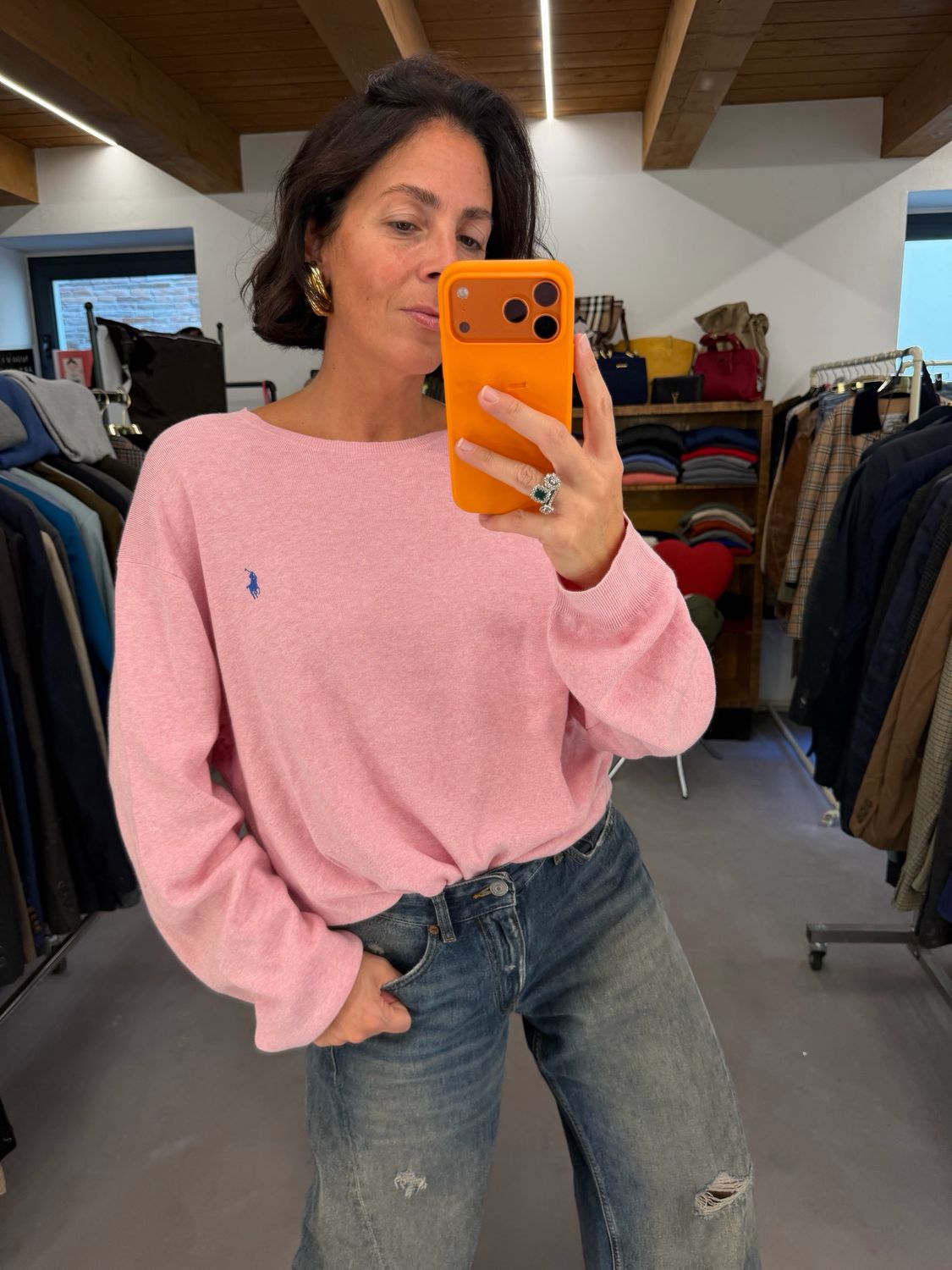 MAGLIONCINO RALPH LAUREN ROSA TG XXL