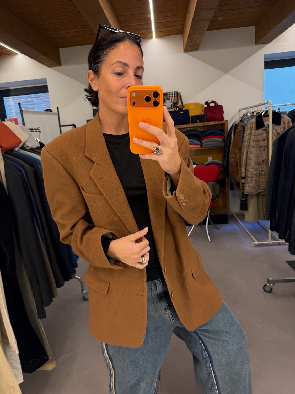 BLAZER KENZO CASHMERE E LANA CAMMELLO