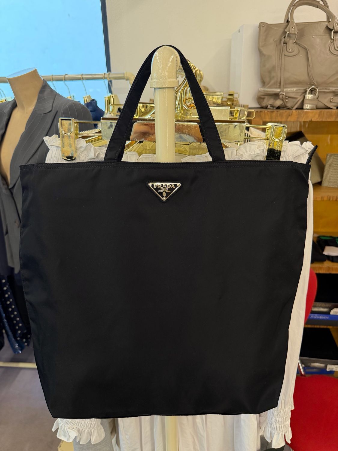 SHOPPER PRADA NYLON BASIC NERO