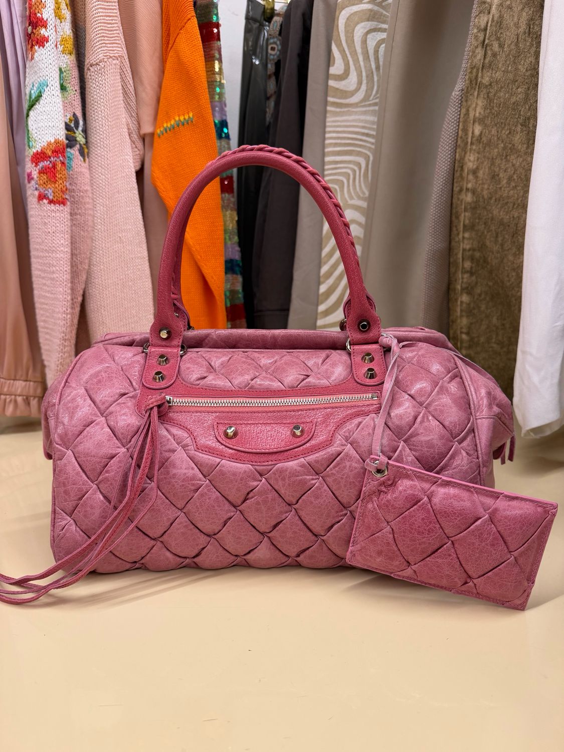 BALENCIAGA CITY ROSA MATELASSÈ