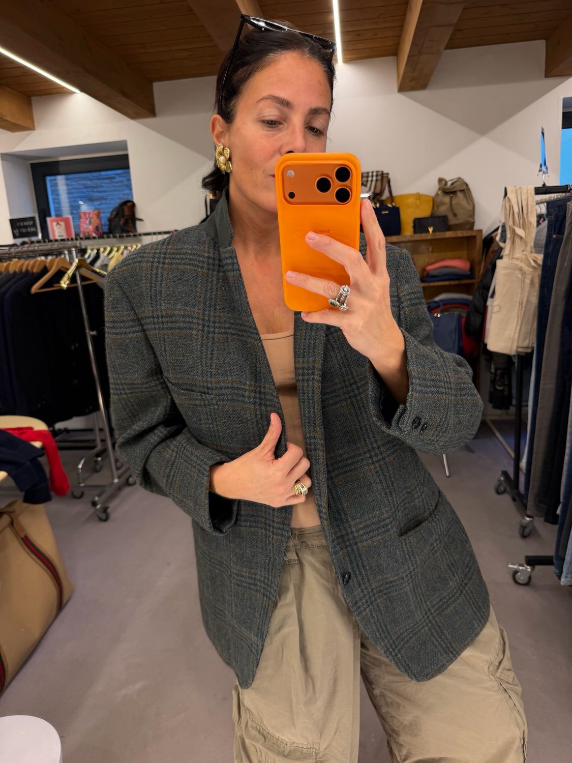 BLAZER PURA LANA VERGINE PRINCIPE DI GALLESI MAXI 