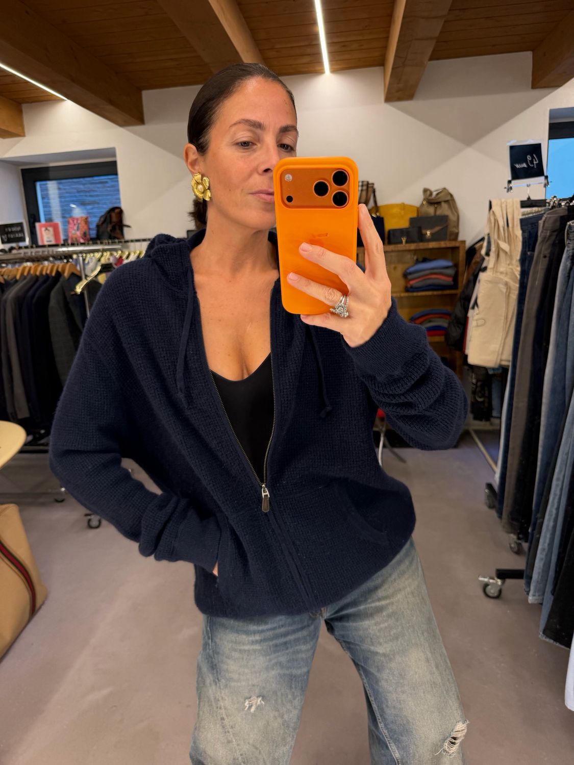 FELPA PURO CASHMERE POLO RALPH LAUREN BLU