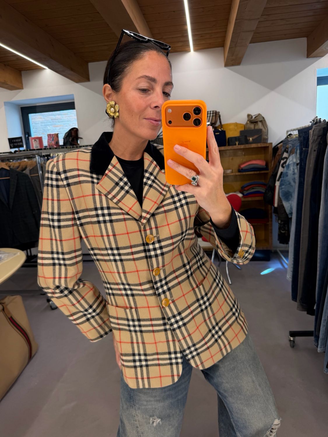 BLAZER BURBERRY PURA LANA VERGINE FANTASIA ICONICA 
