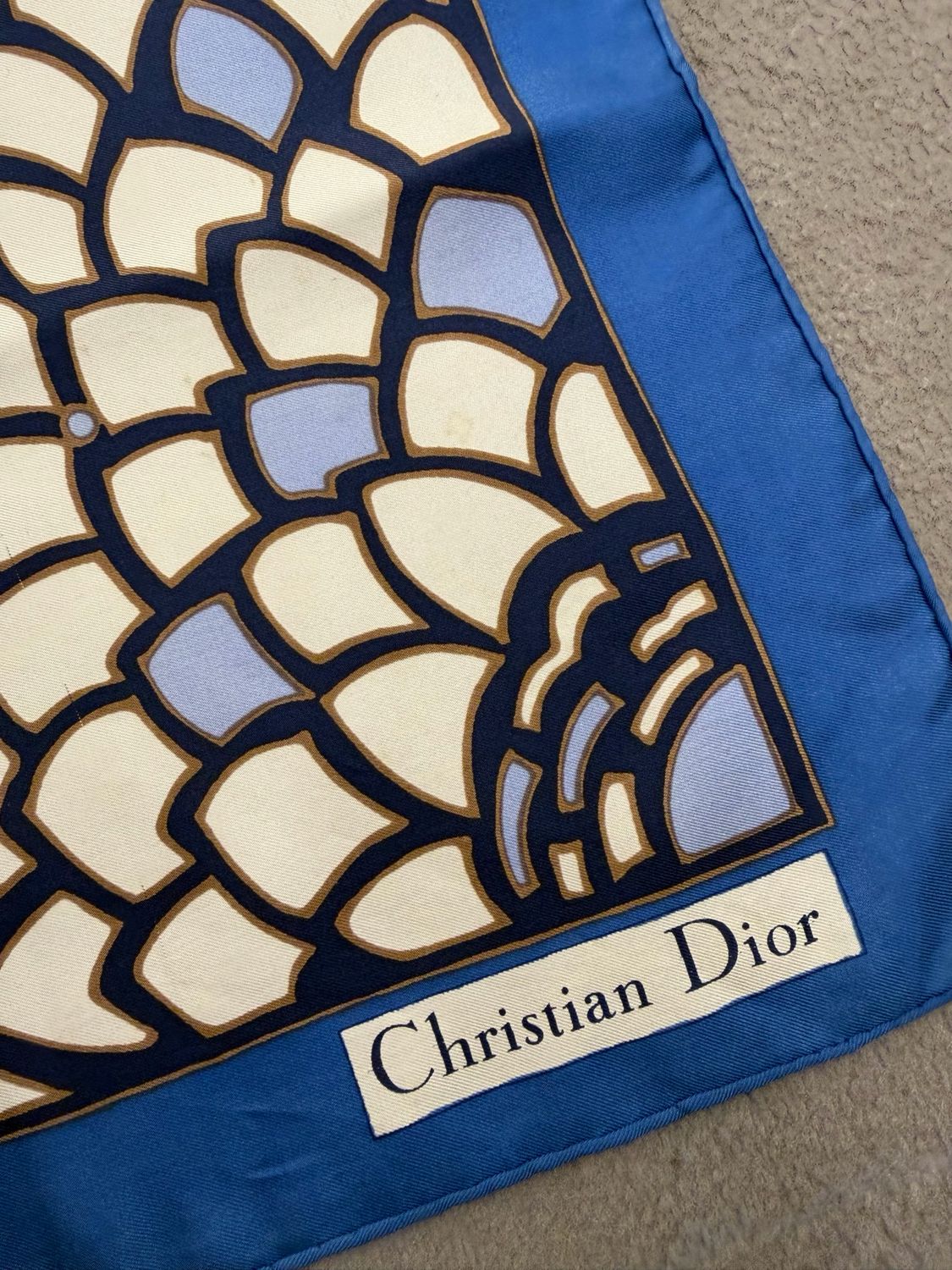 FOULARD DIOR TONI DEL BLU