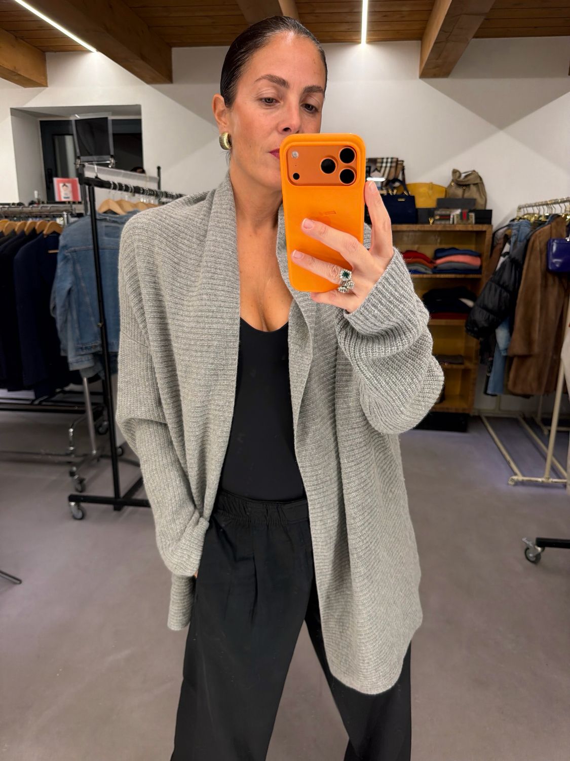 CARDIGAN APERTO MAX MARA MISTO LANA CASHMERE 