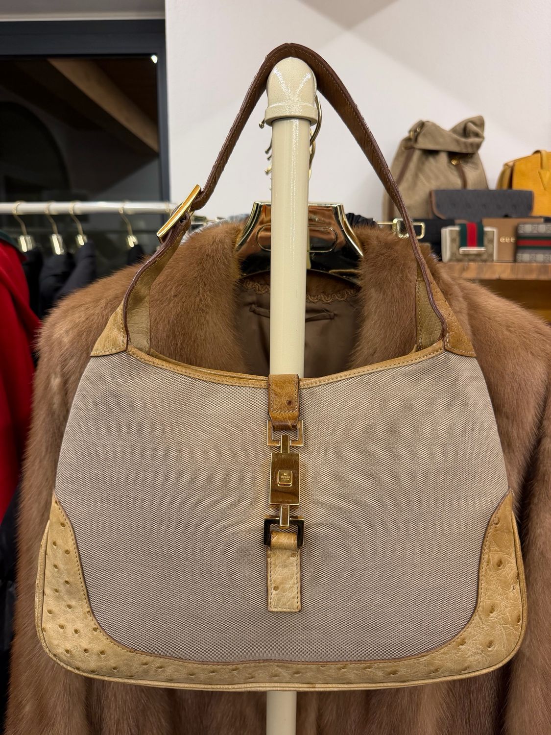 RARISSIMA GUCCI JACKIE BY TOM FORD PELLE DI STRUZZO