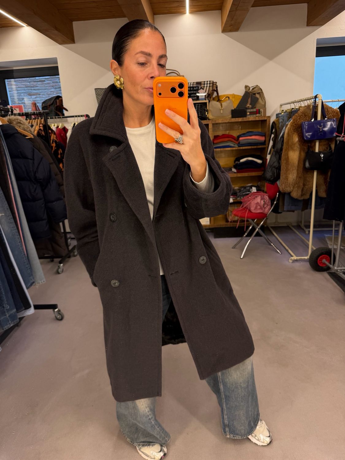 CAPPOTTO MAX MARA GRIGIO ANTRACITE PURA LANA VERGINE 