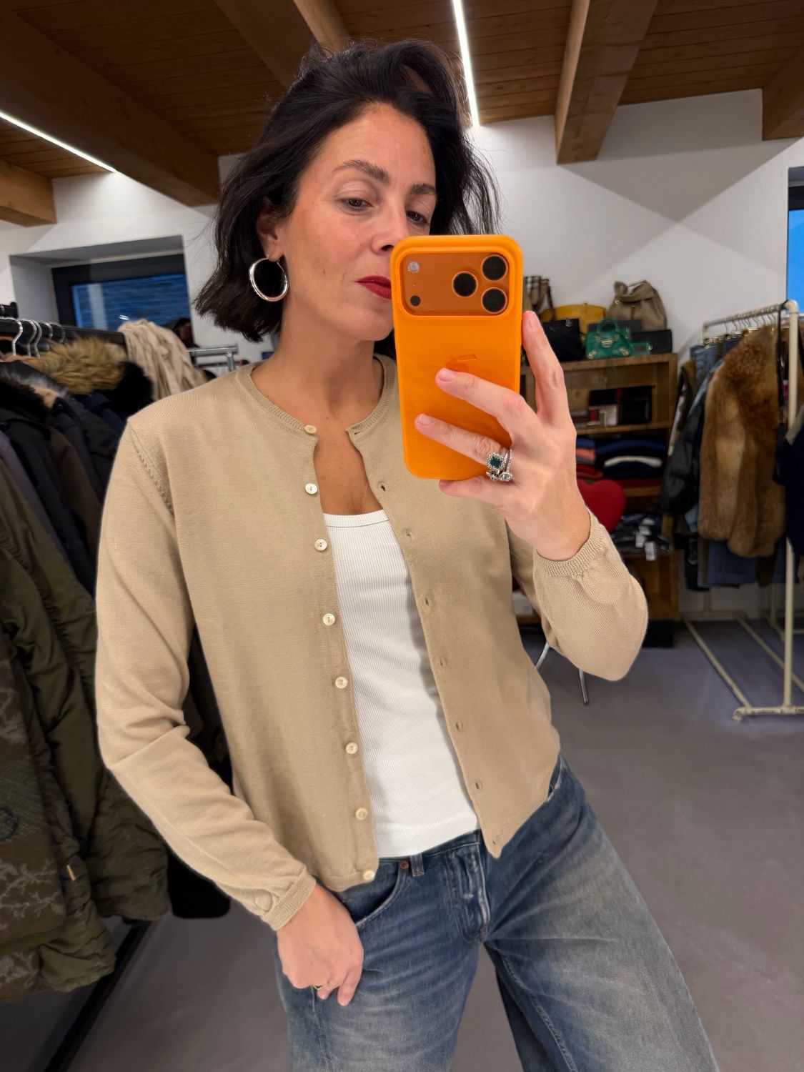 CARDIGAN BURBERRY SABBIA 