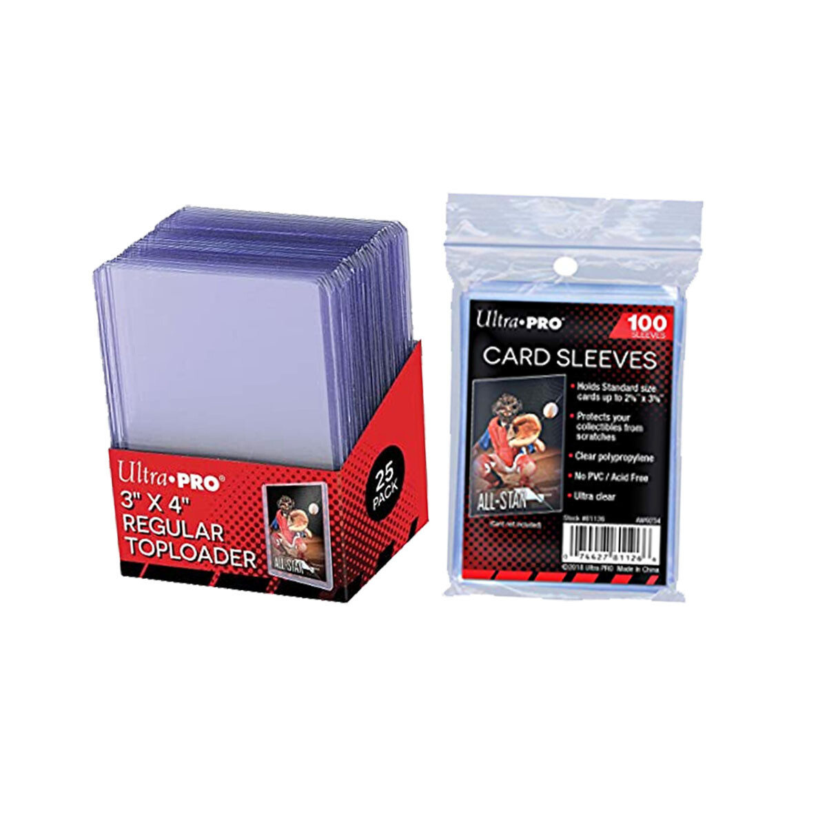 Ultra Pro Toploaders &amp; Soft Sleeves Bundle