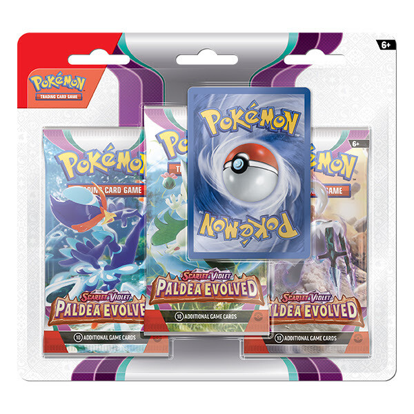 Pokémon TCG: Scarlet &amp; Violet - Paldea Evolved Triple Blister