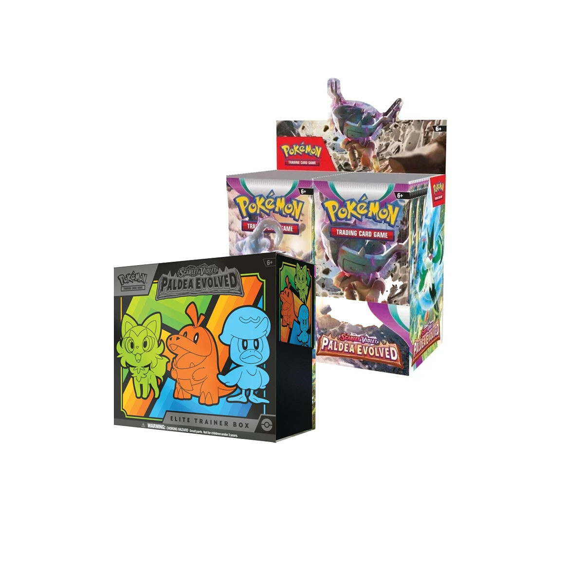 Pokémon TCG: Scarlet &amp; Violet - Paldea Evolved Booster Box &amp; Elite Trainer Box Bundle